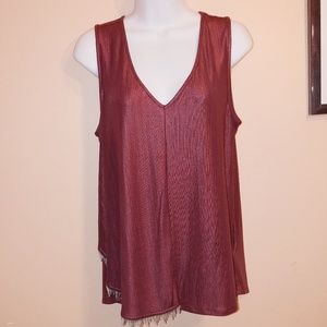 NWT KIIND Of burgundy tank top